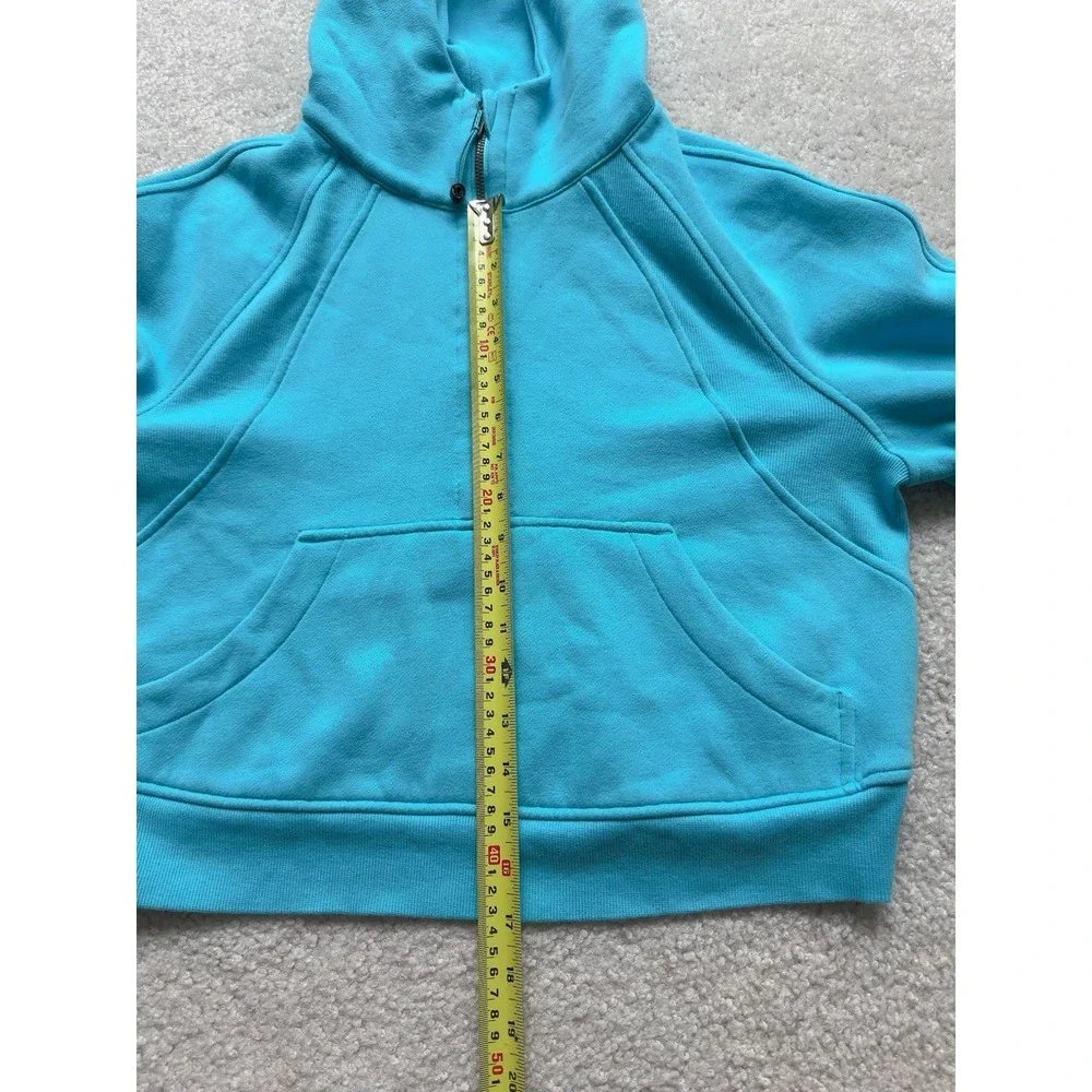 Lululemon Scuba Oversized Half Zip Hoodie Size XS/S Electric Turquoise